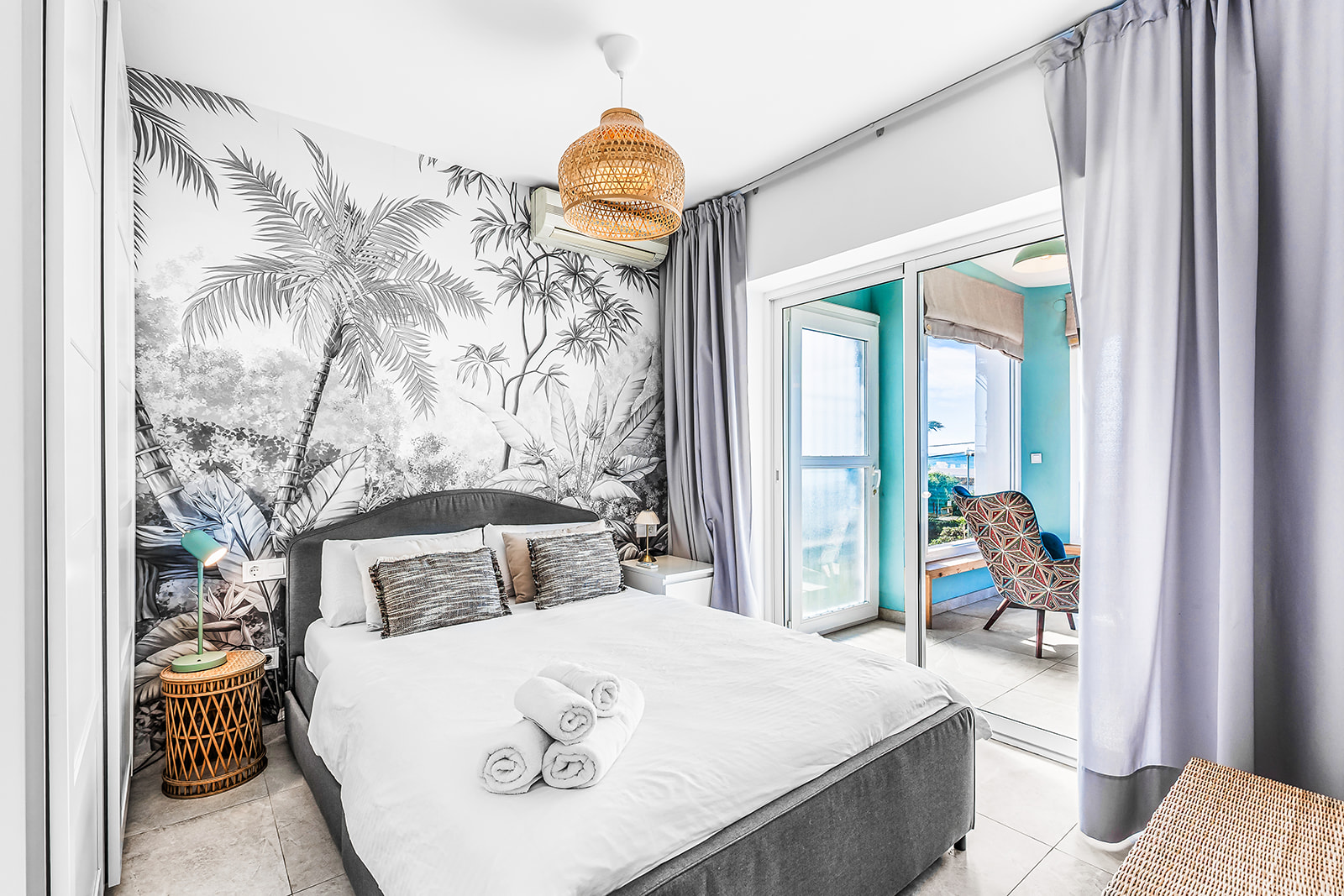 Dormitorio de apartamento en Mijas Costa — fotografía inmobiliaria